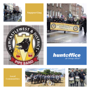 Newcastlewest & District Pipe Band Sponsored by Huntoffice.ie 